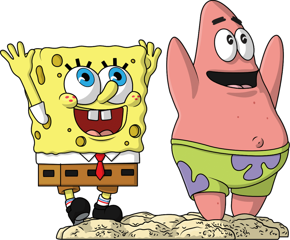 בובת אספנות יוטוז של בוב ספוג ופטריק רצים