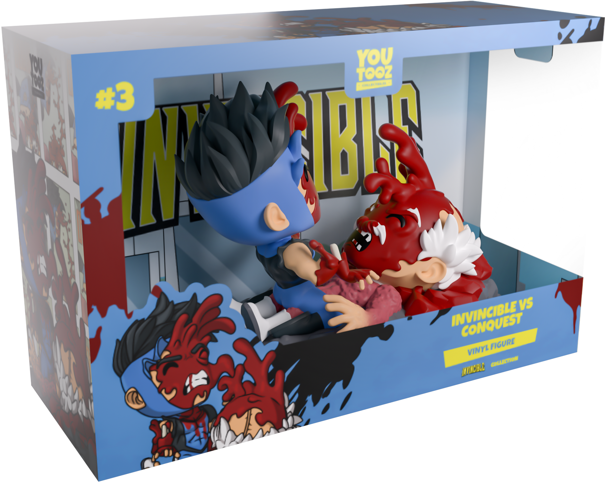 בובת אספנות יוטוז של אינווינסיבל נגד קונקווסט