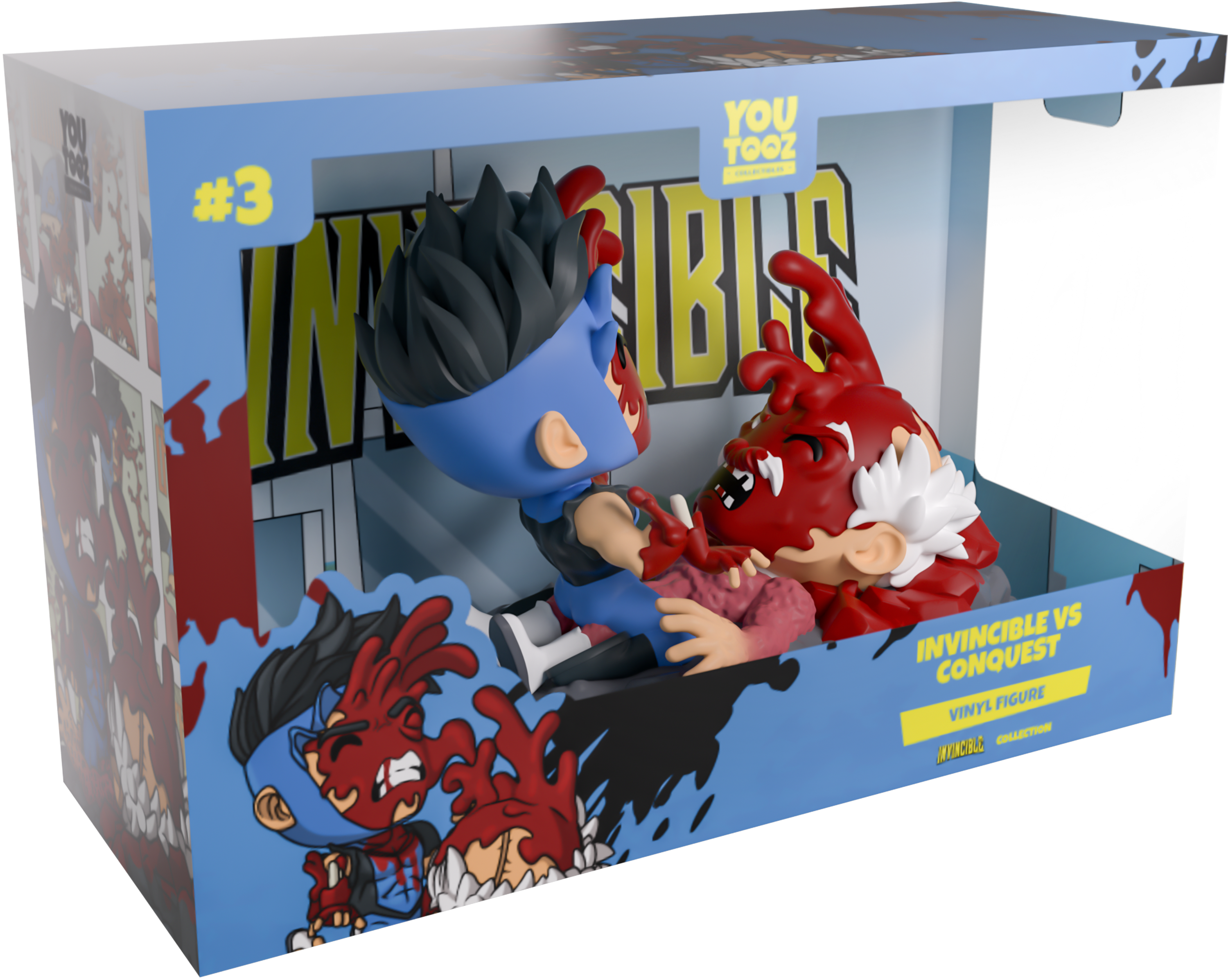 בובת אספנות יוטוז של אינווינסיבל נגד קונקווסט