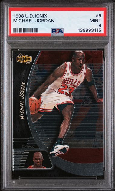 1998 UD Ionix #5 Michael Jordan Chicago Bulls HOF PSA 9 MINT