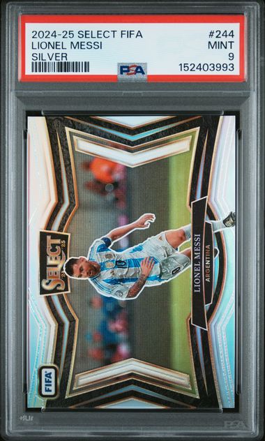 2024-25 PANINI SELECT FIFA SILVER #244 LIONEL MESSI PSA 9 קלף מסי