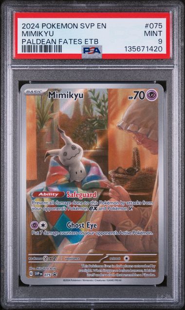 2024 POKEMON SVP EN-SV BLACK STAR PROMO #075 MIMIKYU PALDEAN FATES ETB