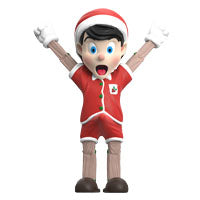 בובת אספנות של פינוקיו בשיתוף פעולה עם המעצב ג'וס גייס כריסמס