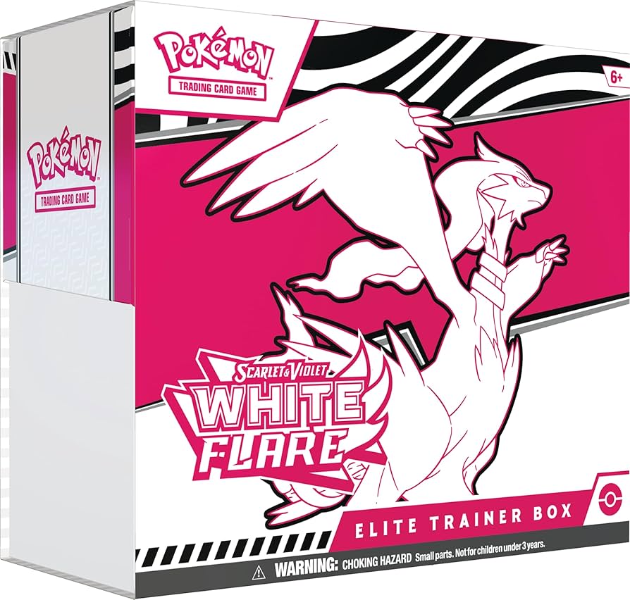 Pokemon English Scarlet & Violet White Flare Elite Trainer Box מארז פוקימון