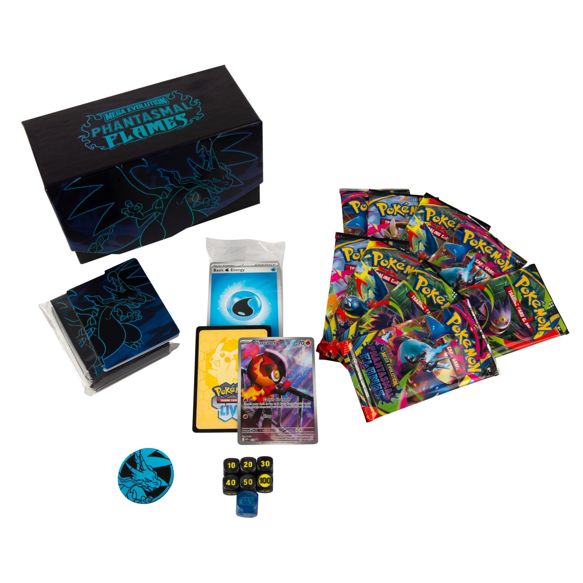 Pokemon English מארז פוקימון Mega Evolution: Phantasmal Flames - Elite Trainer Box