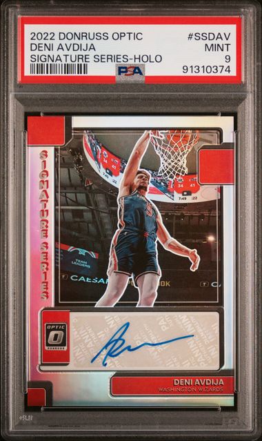 2022 PANINI DONRUSS OPTIC SIGNATURE SERIES #SSDAV DENI AVDIJA SIGNATURE SERIES-HOLO
