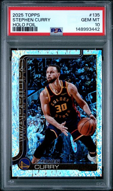 Stephen Curry POP 4 PSA 10 GEM MINT HOLO FOIL 2025 Topps Warriors!