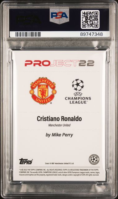 2022 TOPPS PROJECT22 CRISTIANO RONALDO PSA 10!!! קלף כריסטיאנו רונאלדו