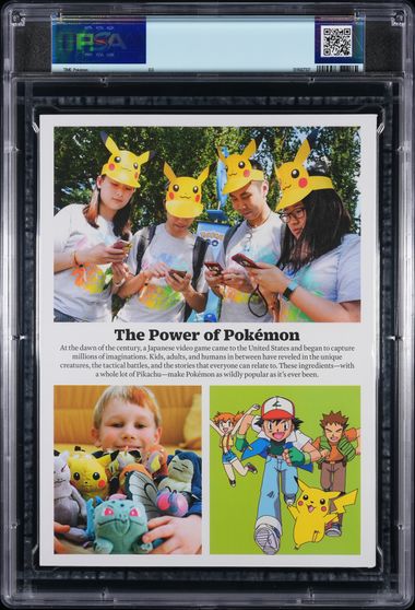 TIME, INC. TIME SPECIAL EDITION: POKEMON 2026 11TH PRINTING NEWSSTAND PIKACHU PSA 8