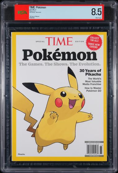 TIME, INC. TIME SPECIAL EDITION: POKEMON 2026 11TH PRINTING NEWSSTAND PIKACHU PSA 8.5