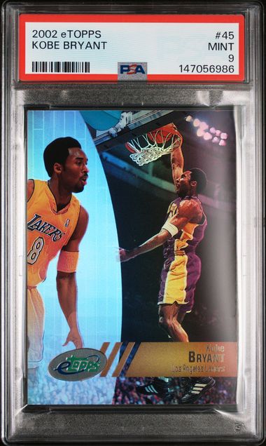 2002 Topps #45 Kobe Bryant PSA 9