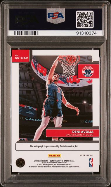 2022 PANINI DONRUSS OPTIC SIGNATURE SERIES #SSDAV DENI AVDIJA SIGNATURE SERIES-HOLO