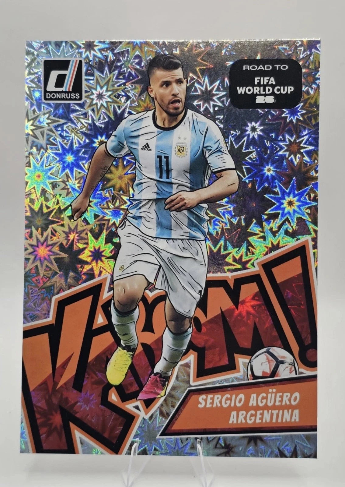 2025-26 Panini Donruss KABOOM Jumbo #21 Sergio Aguero Argentina OVERSIZED CARD קלף אגוארו